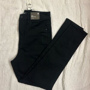 Express Black Denim NWT Skinny Super High Rise Size 6 Regular Black Jeans